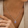 Collar De Plata 925 Titanic El Corazón Del Mar Azul