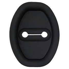 DZS Elec 4PCS Upgraded Car Door Lock K Latch Cover 3.74x2.76 Inch Rubber Shock Absorber Pad Anti Collision Adhesive Pad Universal for Noise Reduction Car Door Lock Cover