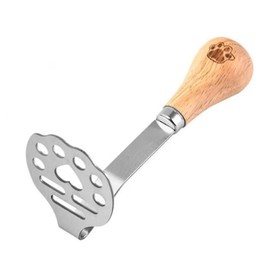 ARFUKA Stainless Steel Potato Masher Manual Food Masher with Wood Handle Small Kitchen Tools & Utensils, Perfect for Avocado, Bean, Salad, Vegetables, Fruit, Daily Food Prep