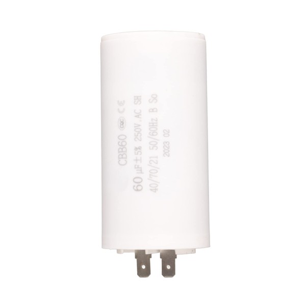 CBB60 Capacitor, 60uf ±5% 250VAC 50/60Hz 40/70/21 Round Run Start