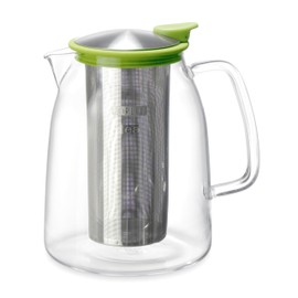 FORLIFE Mist Iced Tea Jug with Basket Infuser, 68-Ounce, Lime
