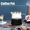 Coffee Pot with Lid HeatResistant Glass Heat Insulation Handle Kettle