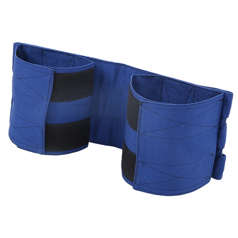 Wheelchair Footrest Non‑Slip Adjustable Leg Restraint Strap Seat Belt (Blue