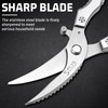 Kitchen Scissors for Chicken Poultry Shears: Heavy Duty Scissors Silver