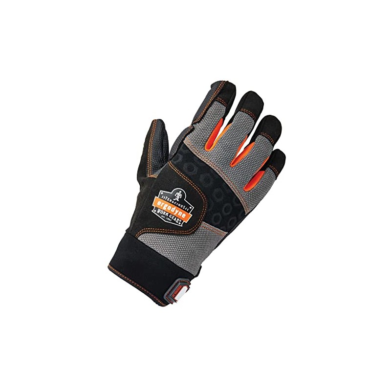 Ergodyne ProFlex 9002 Anti-Vibration Work Gloves, ANSI/ISO Certified, Full Fingered,