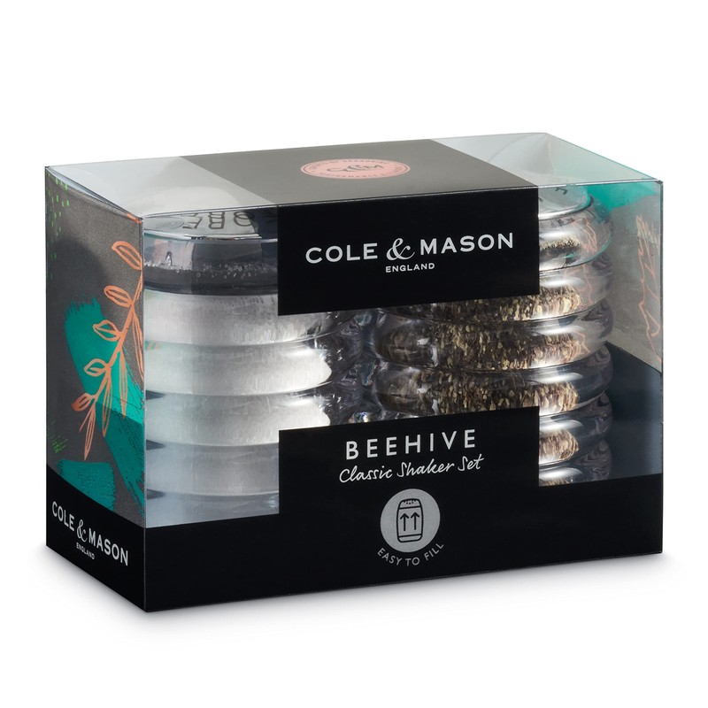 Cole & Mason H820950 Beehive Salt and Pepper Shaker Set,