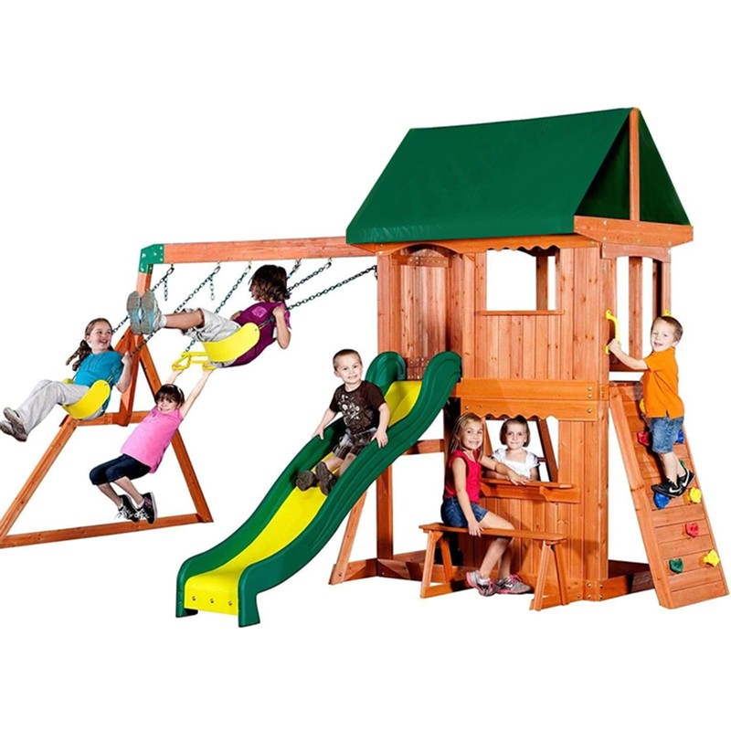 Swing Canopy Replacement Cover Playset Tarp Replacement Waterproof Outdoor Swing