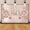 Renaiss 7 x 5 ft Rose Gold Happy 50th Birthday