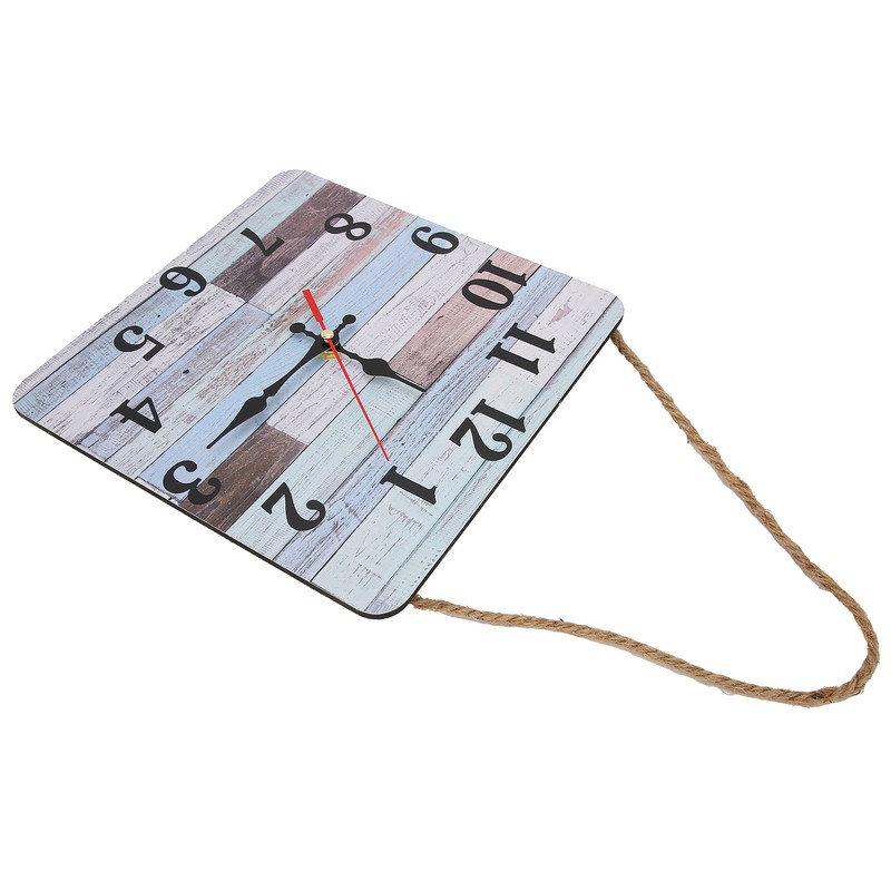 Wall Clock Industrial Style Silent Quartz Movement Density Board Large
