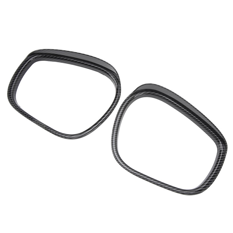 2Pcs Rearview Mirror Rain Eyebrow Frame Door Mirror Frame Trim