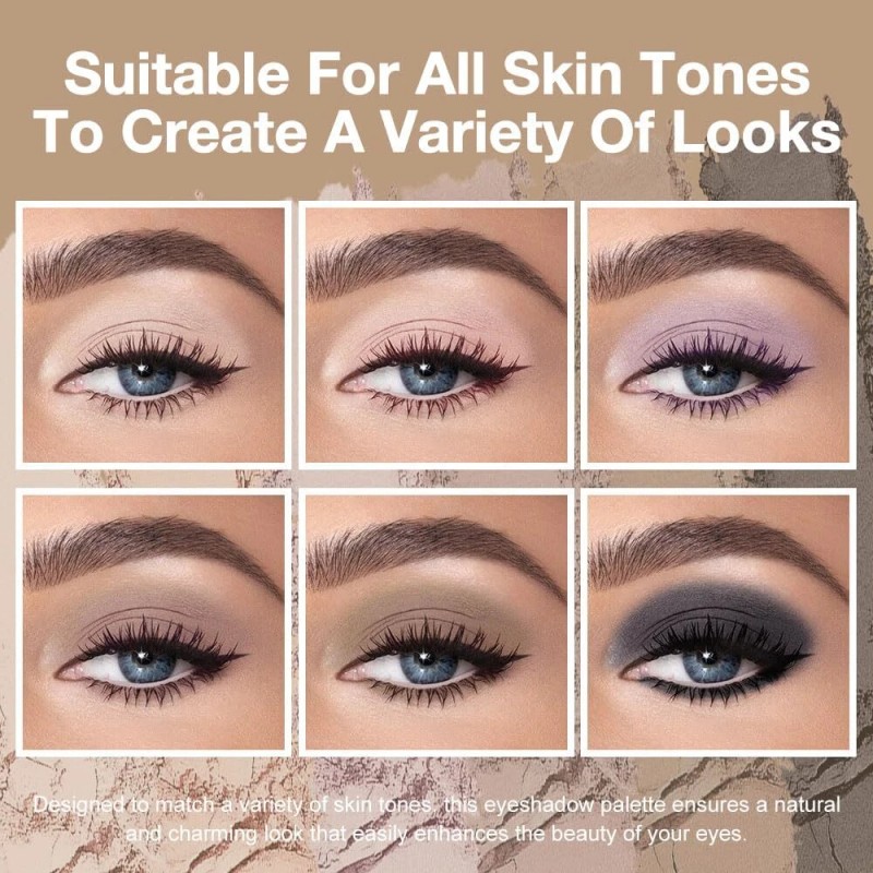 evpct 6 Color Mini Eyeshadow Makeup Palette for Natural Nude