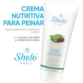 Sheló Nabel Crema Nutritiva para Peinar con Sábila, 250 ml