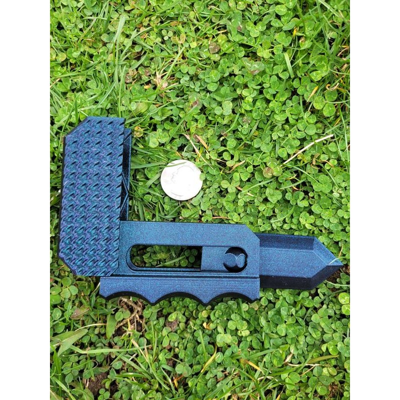 Fidget Knife - Burnt Titanium - Blade: Single blade
