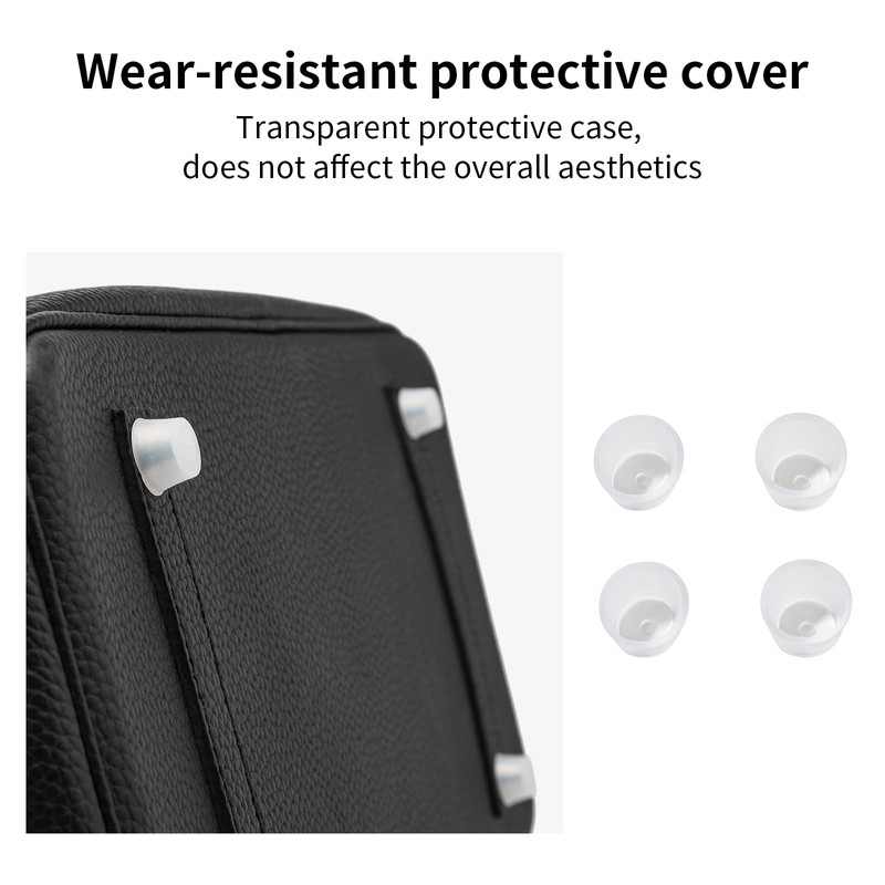 Transparent Silicone Handbag Feet Protectors, Precise-Fit Purse Bottom Stud Covers