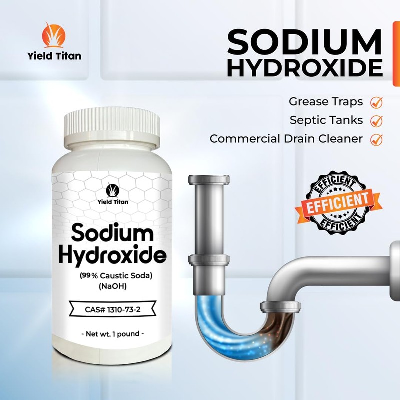 Yield Titan High Purity Sodium Hydroxide NaOH - Used in
