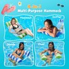 LATERN 130CM Swimming Pool Float Hammock, 4-in-1 Saddle/Lounge Chair/Hammock/Drifter Inflatable