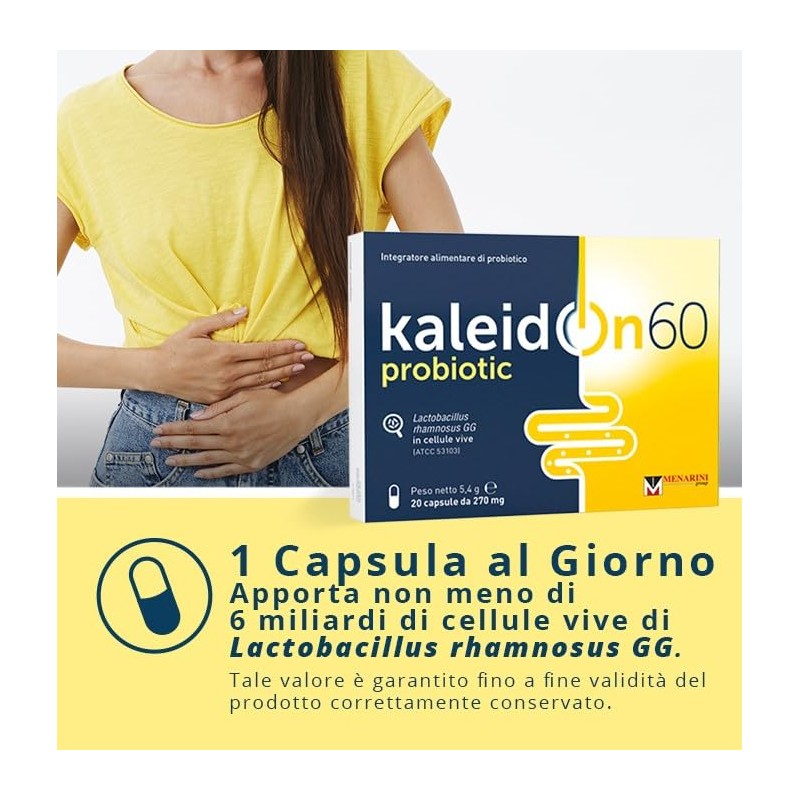 KaleidOn 60 probiotic capsule - Integratore alimentare a base di