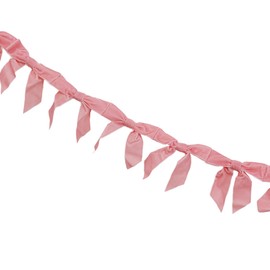 Pink Velvet Bow Garland Hanging Party Decortions, Vintage Bow Garland Girls Birthday Table Decorations, Bridal Shower, Bachelorette Party Decor, Wedding Favors Supplies