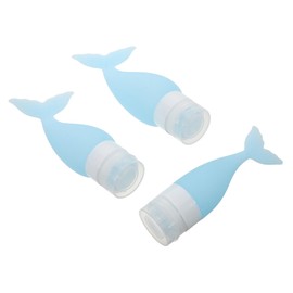 minkissy 1set 1set Bottled Shower Face Conditioner Facial Travel Shampoo Dispenser Dispenser Travel Travel Bottles Sky-Blue Silica 3pcs