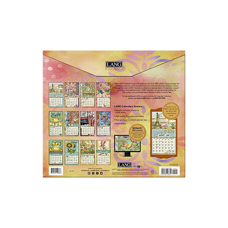 LANG Color My World 2024 Wall Calendar (24991001854)
