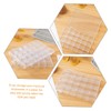 Ipetboom 2Pcs Transparent Nail Art Organizer Boxes with Compartments Storage