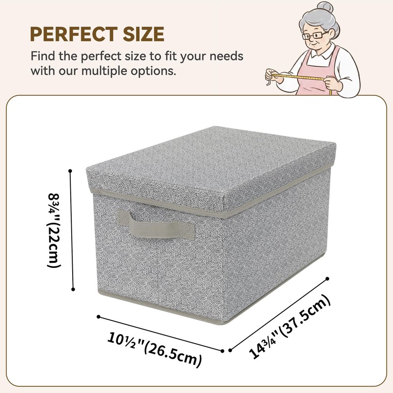 GRANNY SAYS Storage Bins with Lids, Keepsake Memory Box, Storage