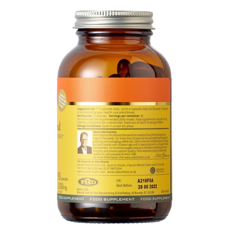 Udo's Choice Ultimate Oil Blend Capsules - Natural Source of