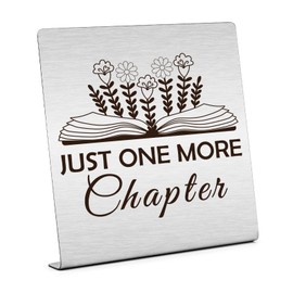 Book Lover Gift for Women Men Home Office Desk Sign Gifts for Friends Bookworm Gifts for Girls Librarian Gift Book Themed Gifts Plaque Sign Desk Decor Bibliophile Gifts Birthday Gifts for Book Lover