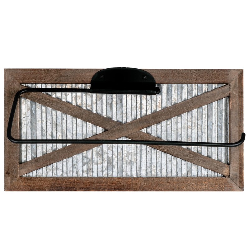 Autumn Alley Rustic Barn Door Paper Towel Holder - Country
