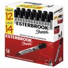 Sharpie Esterbrook Marcadores Permanentes, Punta Cincel, Negro, 14 Piezas
