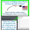 for Chevy GMC Ram 1500 2500 Rear Sliding Glass Motor