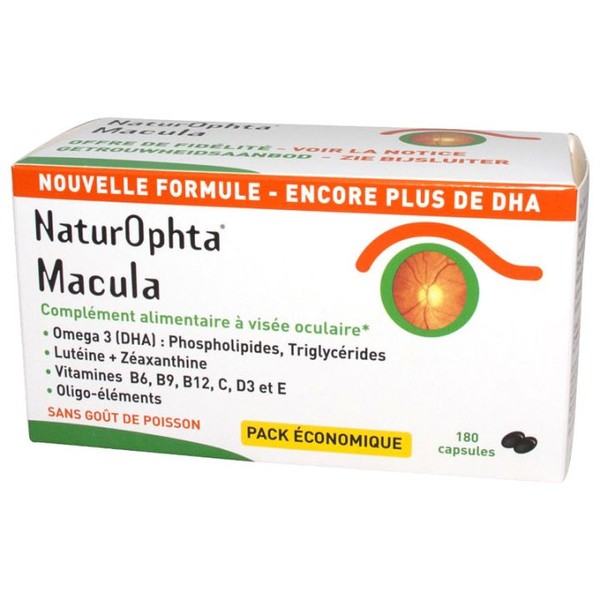 Horus pharma NaturOphta Macula Vieillissement Oculaire capsules, 180 capsules