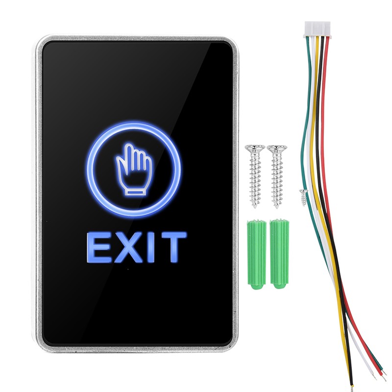 Touch Sensor Pannel NO NC COM Exit LED Light Access