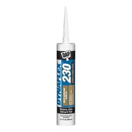 DAP Dynaflex 230 Premium Elastomeric Sealant, White WT099, 10.1 Oz (7079807102)