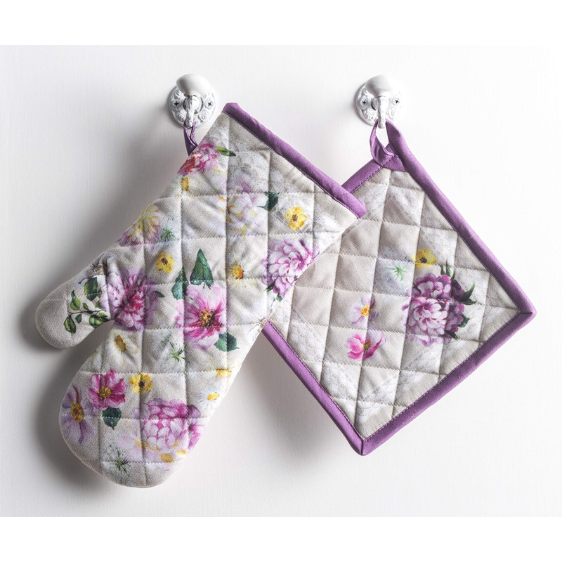 Maison d' Hermine Spring/Summer Set with Oven Gloves and Pot