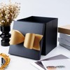 LaRibbons Large Gift Boxes with Lids,10x10x10 Inches Black Square Gift