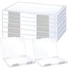LonlyEagle 6 Pcs Clear A4 File Portable Project Case, Plastic
