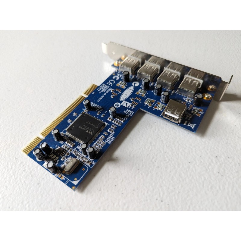 NEC Mac 4+1 Port USB 2.0 PCI Expansion Card, No