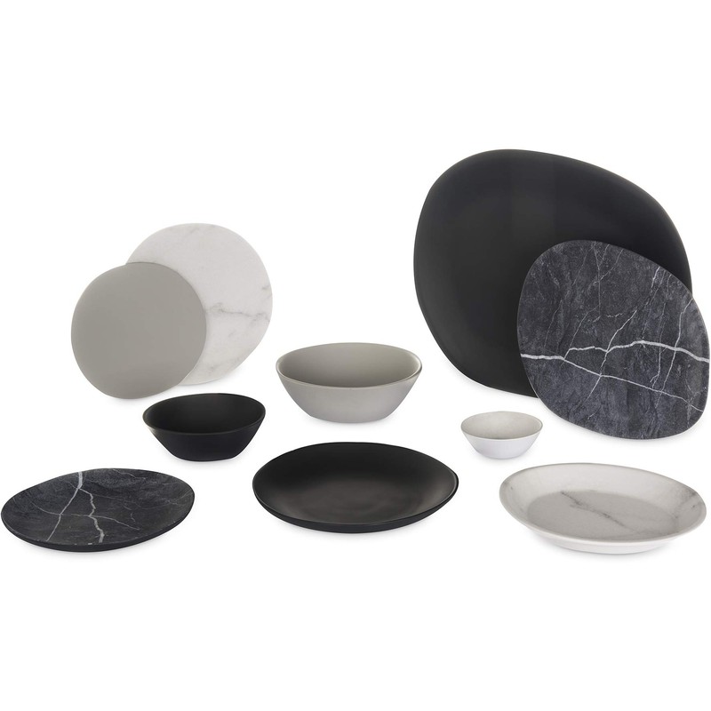 CARLISLE Ridge Dinnerware RLT8302 Rimless Plate, 53105 Marble