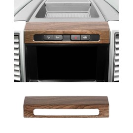 DSWSQ Dashboard Emergency Light Switch Cover Trim Fit for Ford F150 2015-2020 Emergency Light Switch Cover Bezel Trim Decorative Panel Interior Accessories, Wood Grain