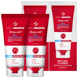Paul Madison Deep Red Acne Foam Cleansing 155ml, 2 pcs / 폴메디슨 딥레드 아크네 폼클렌징 155ml, 2개