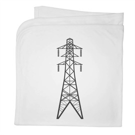 Azeeda 'Electric Pylon' Cotton Baby Blanket/Shawl (BY00039301)
