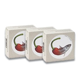 Canned Spiced Mackerel Paté by Jose Gourmet, Wild Caught Portuguese Mackerel, Canned Fish Paté, Omega 3, Fair Trade, 75g Can, Pack of 3