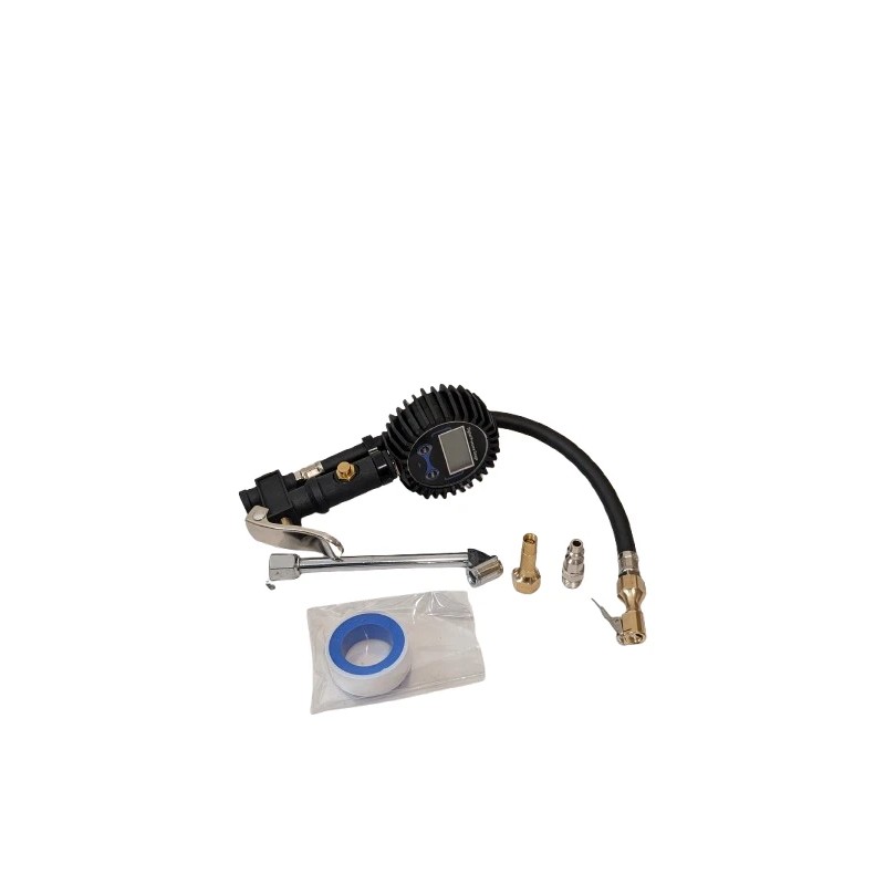Digital Tire Pressure Gauge with Inflator (250 PSI) Professional Air