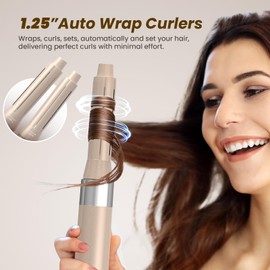 Air Hair Multi-Styler Pro 6-in-1, with 110,000 RPM High Speed & Ionic Technology Styling & Drying System with 2 Auto Wrap Curlers, for Fast Drying, Curling, Volumizing, Straightening, Smoothing