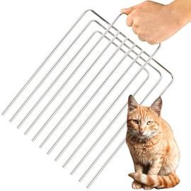 Trap Divider for 12" Wide and Smaller Traps and Feral Cat Cages, Stainless Steel Small Animal Fork Divider