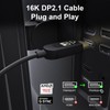 FIBBR 16K Fiber Optic DisplayPort Cable 2.1, VESA Certified Active