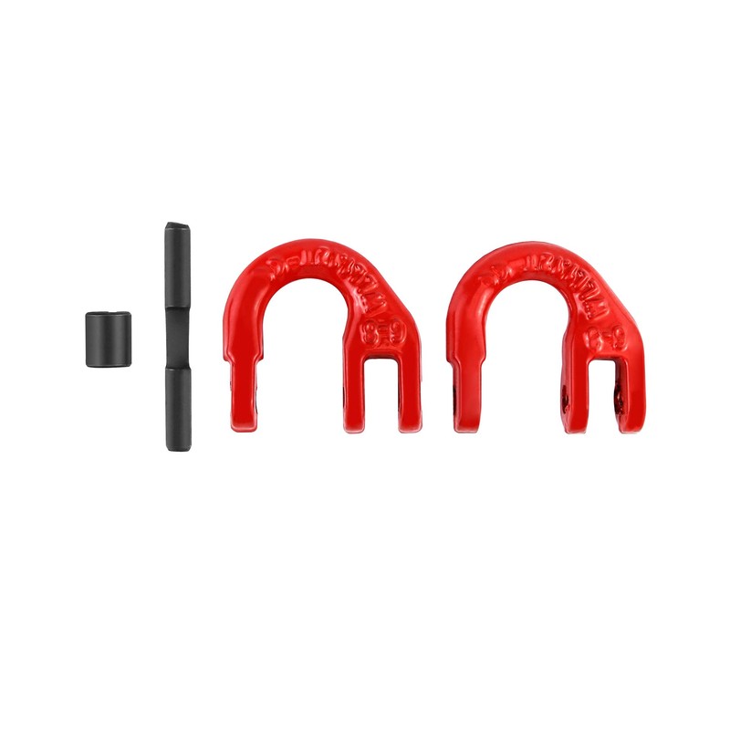 QWORK G80 Alloy Steel Coupling Link, 4 Pack 1/4" Hammer