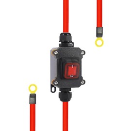 Inline Power Switch 30A DC 12V Inline Switchs DPST Dual Side Wiring Switchs