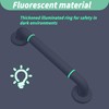 Bathroom Grab Handles with Non-Slip Handle and Luminous Safety Circles,